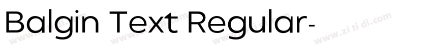 Balgin Text Regular字体转换 Balgin Text Regular字体转换